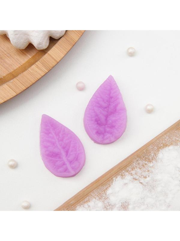 Молд «Лист гортензии», 2 части, 4×2,5 см, цвет МИКС