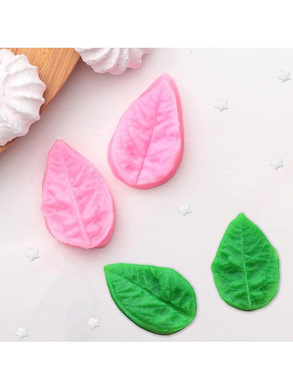 Молд «Лист гортензии», 2 части, 4×2,5 см, цвет МИКС