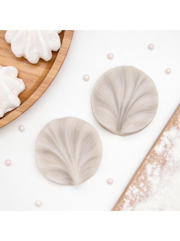 Молд «Лист герани», 2 части, 7,5×7 см, цвет МИКС