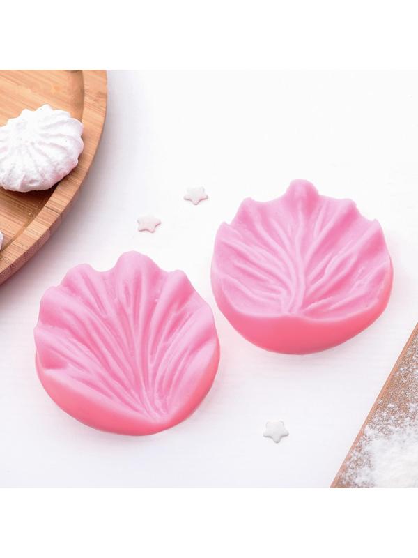 Молд «Лист герани», 2 части, 7,5×7 см, цвет МИКС