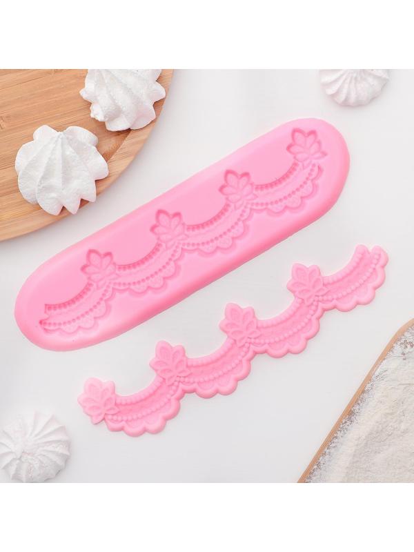 Молд «Воланы», 2 части, 21×5,5×1 см, цвет МИКС