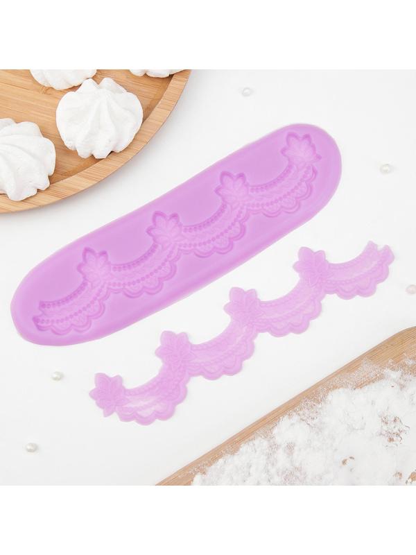 Молд «Воланы», 2 части, 21×5,5×1 см, цвет МИКС