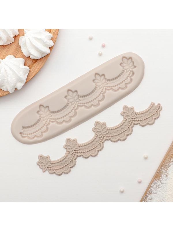 Молд «Воланы», 2 части, 21×5,5×1 см, цвет МИКС