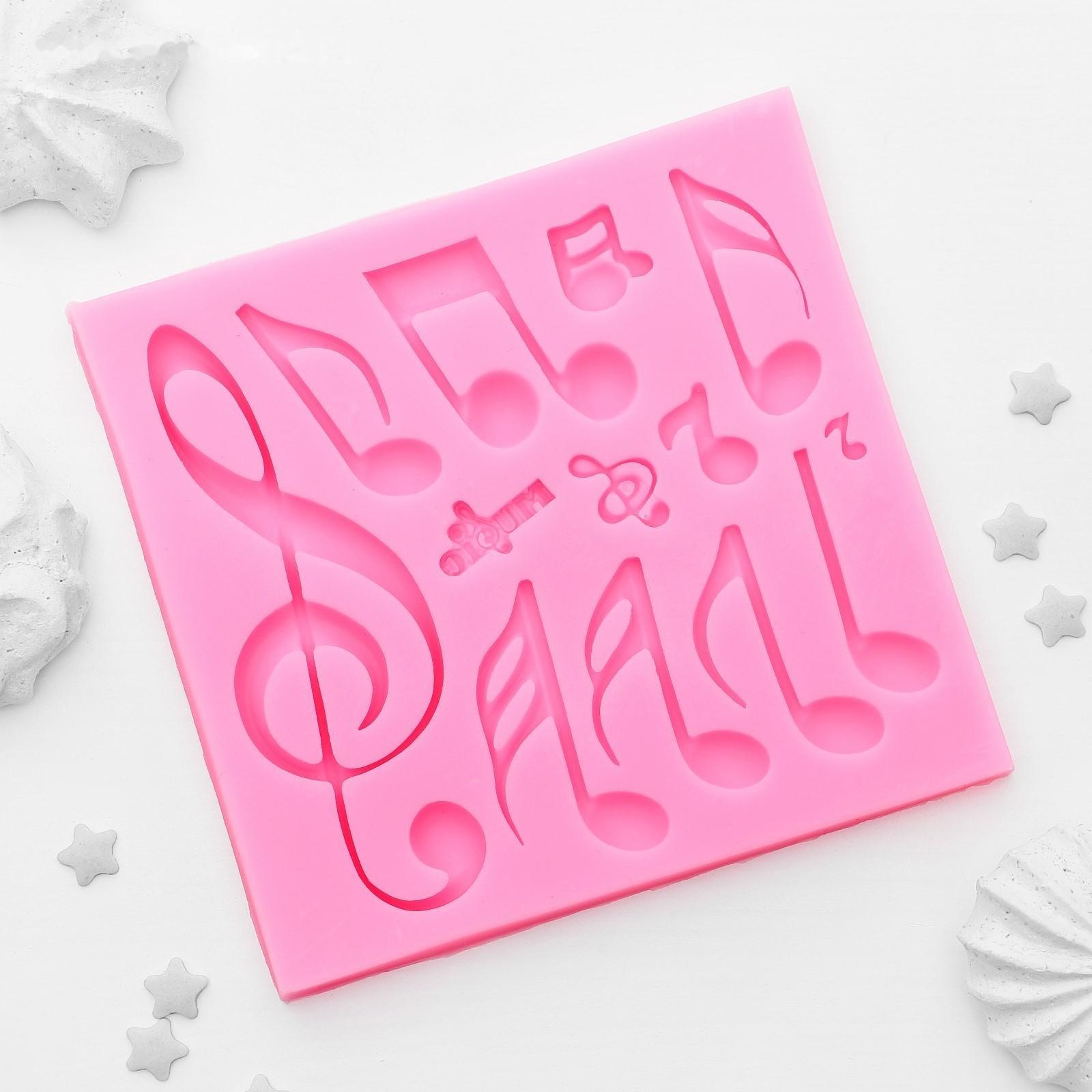 Молд «Ноты», 11,5×11 см, цвет МИКС