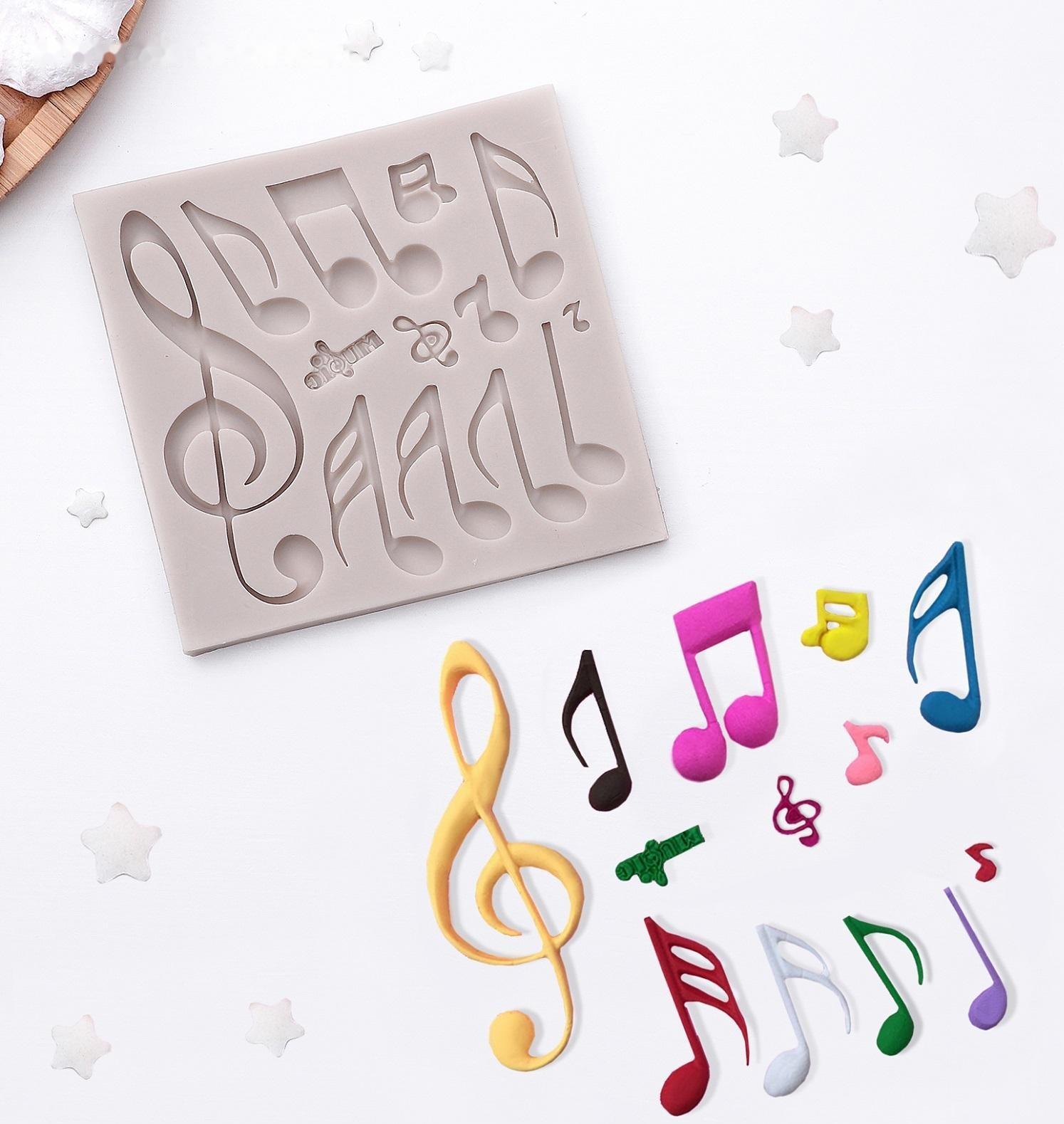 Молд «Ноты», 11,5×11 см, цвет МИКС