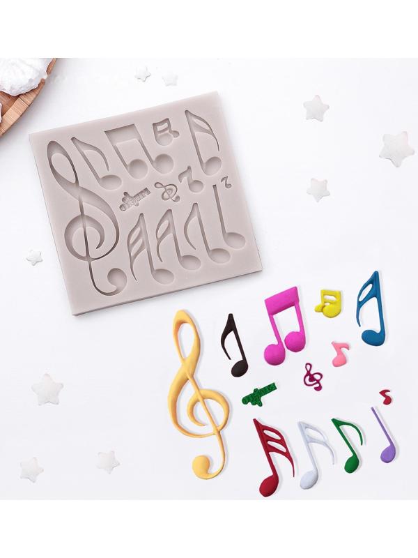 Молд «Ноты», 11,5×11 см, цвет МИКС