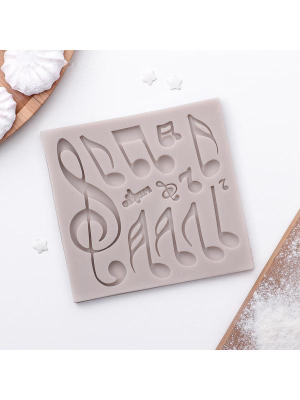 Молд «Ноты», 11,5×11 см, цвет МИКС