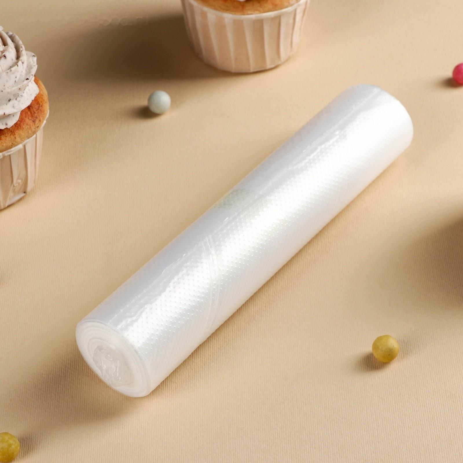 Кондитерские мешки в рулоне, 18×27 см, 50 шт