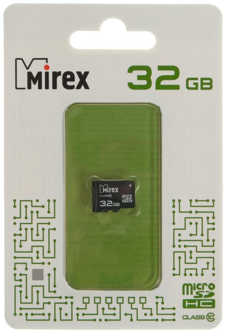 Карта памяти Mirex microSD, 32 Гб, SDHC, класс 10