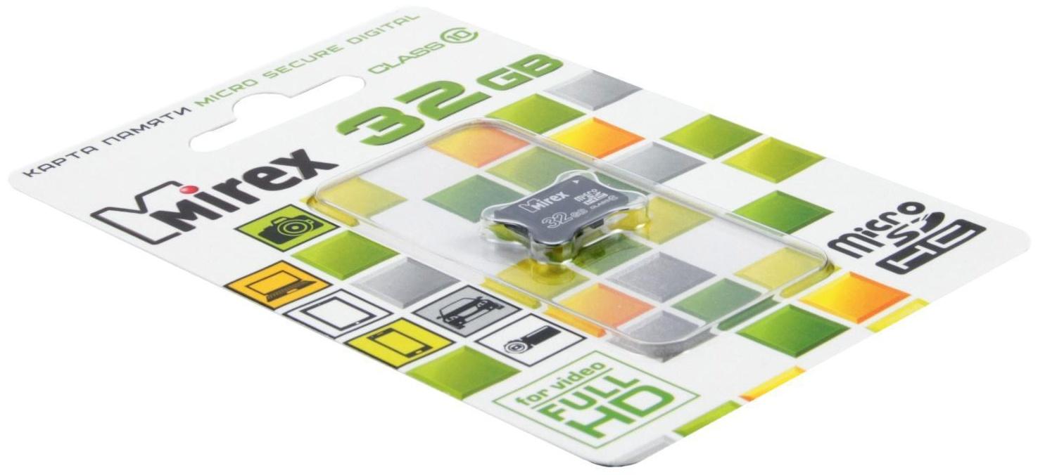 Карта памяти Mirex microSD, 32 Гб, SDHC, класс 10