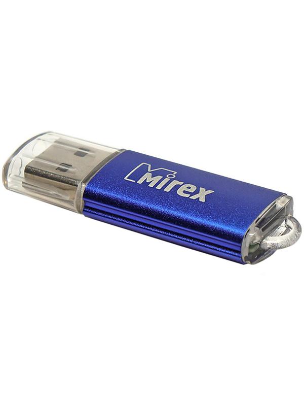 Флешка Mirex UNIT AQUA, 32 Гб, USB2.0, чт до 25 Мб/с, зап до 15 Мб/с, синяя