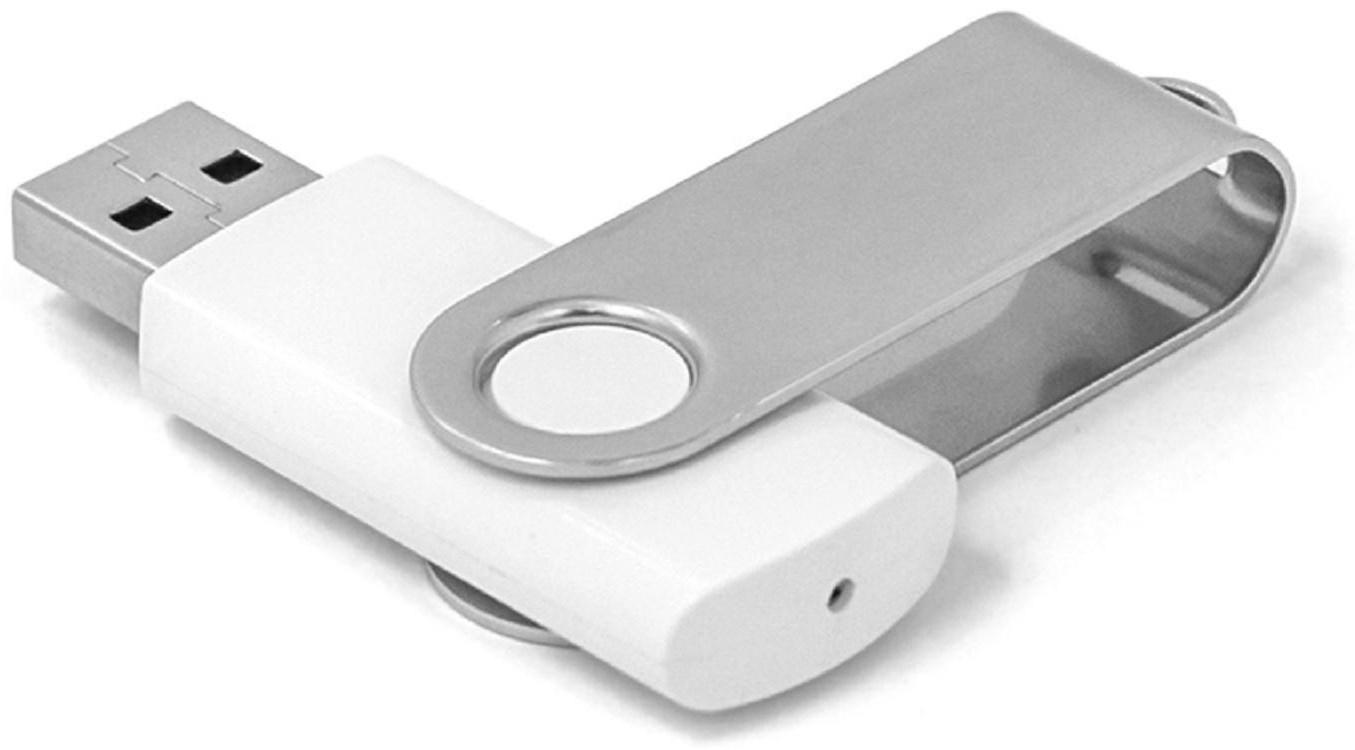 Флешка Mirex SWIVEL WHITE, 32 Гб, USB2.0, чт до 25 Мб/с, зап до 15 Мб/с, белая