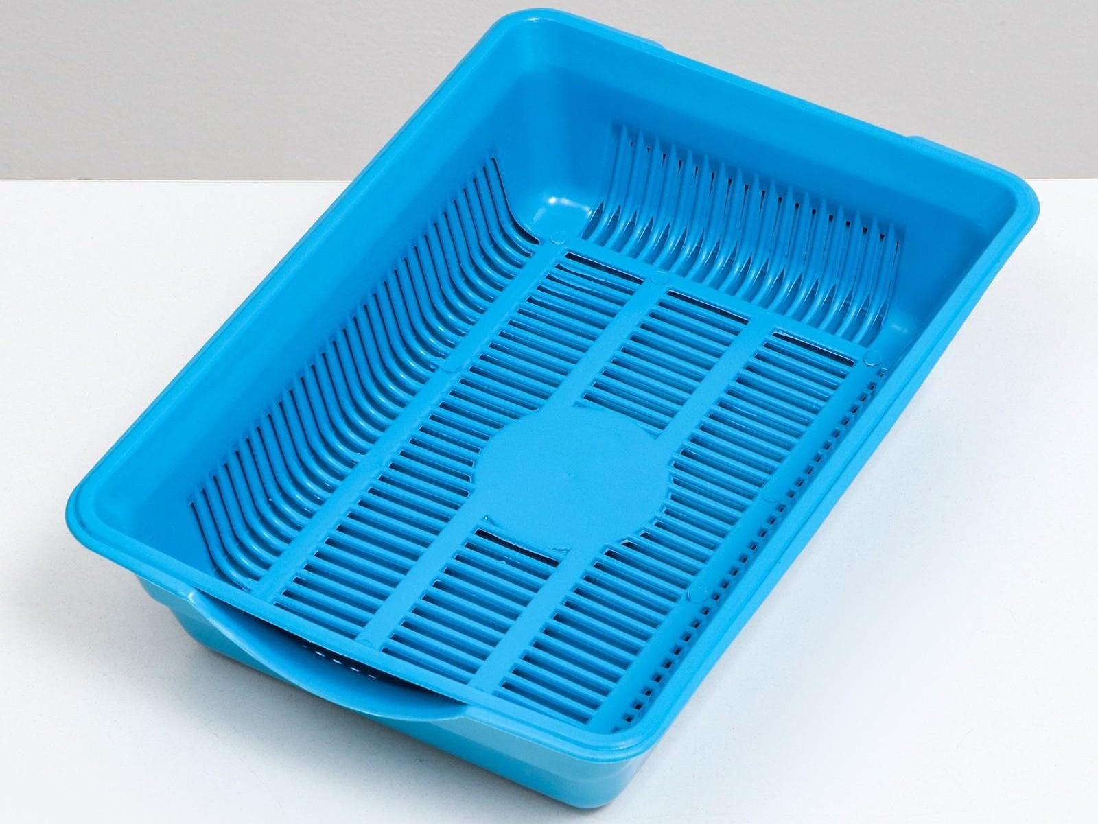 Туалет глубокий с сеткой 36 х 25 х 9 см, голубой