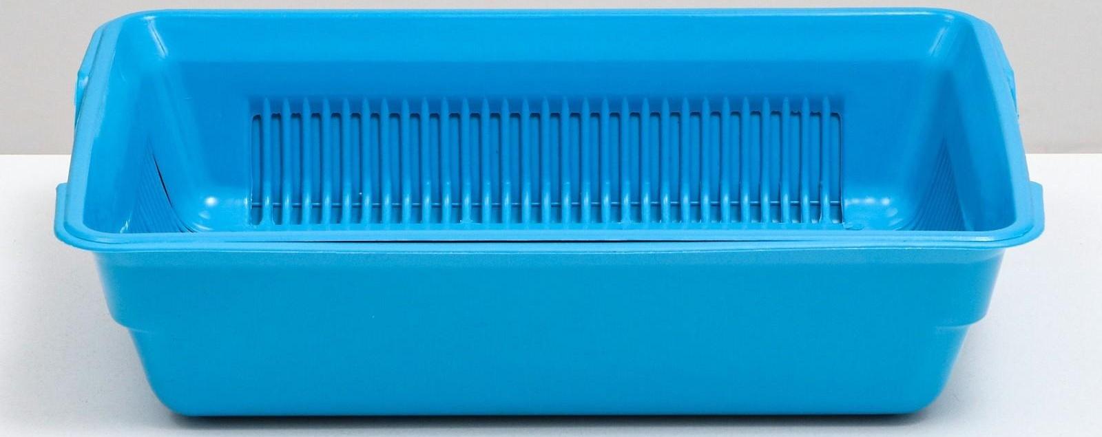 Туалет глубокий с сеткой 36 х 25 х 9 см, голубой