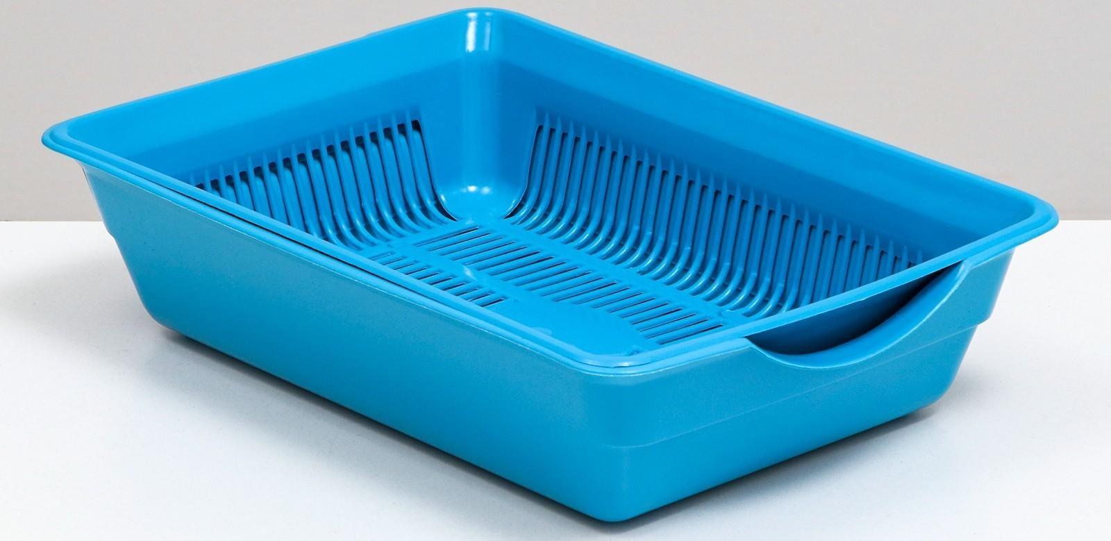 Туалет глубокий с сеткой 36 х 25 х 9 см, голубой