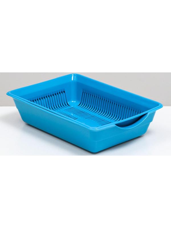 Туалет глубокий с сеткой 36 х 25 х 9 см, голубой