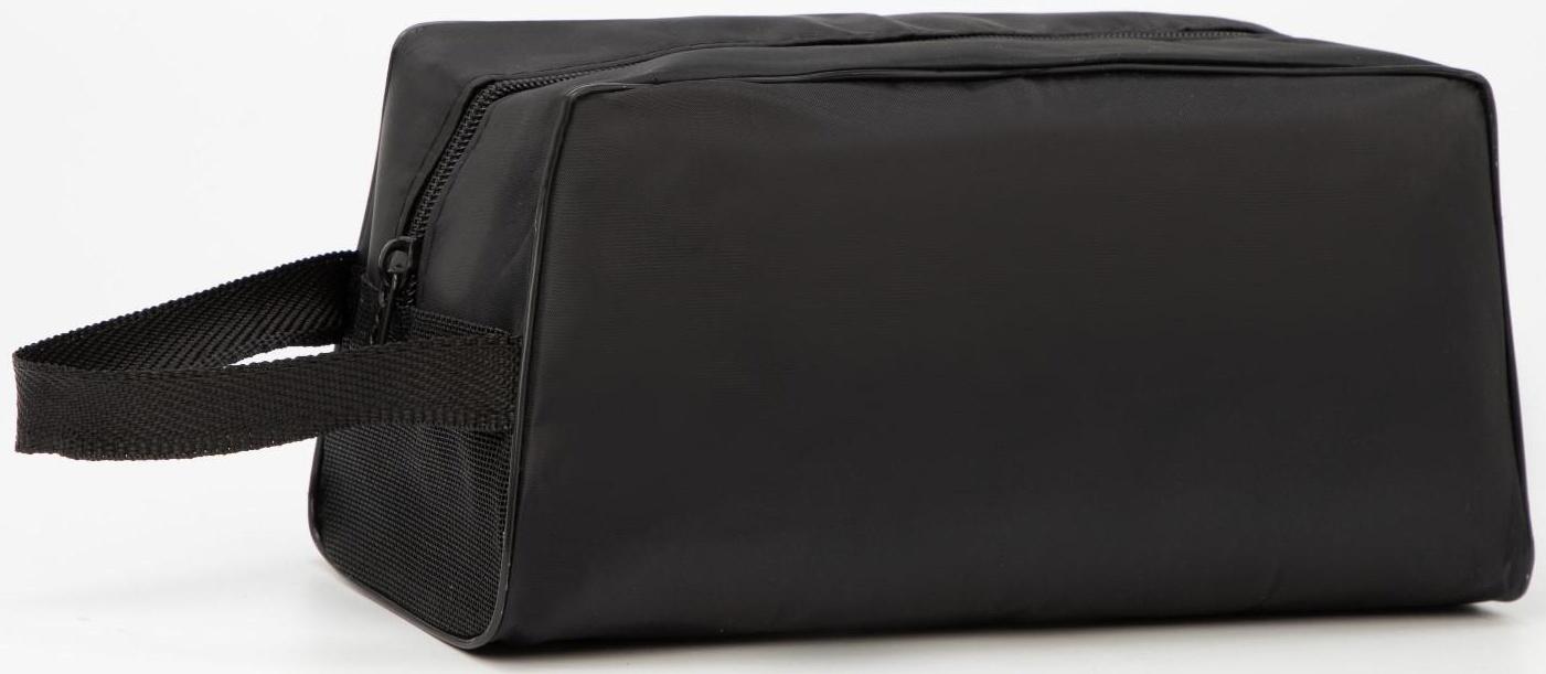 Косметичка на молнии, цвет чёрный