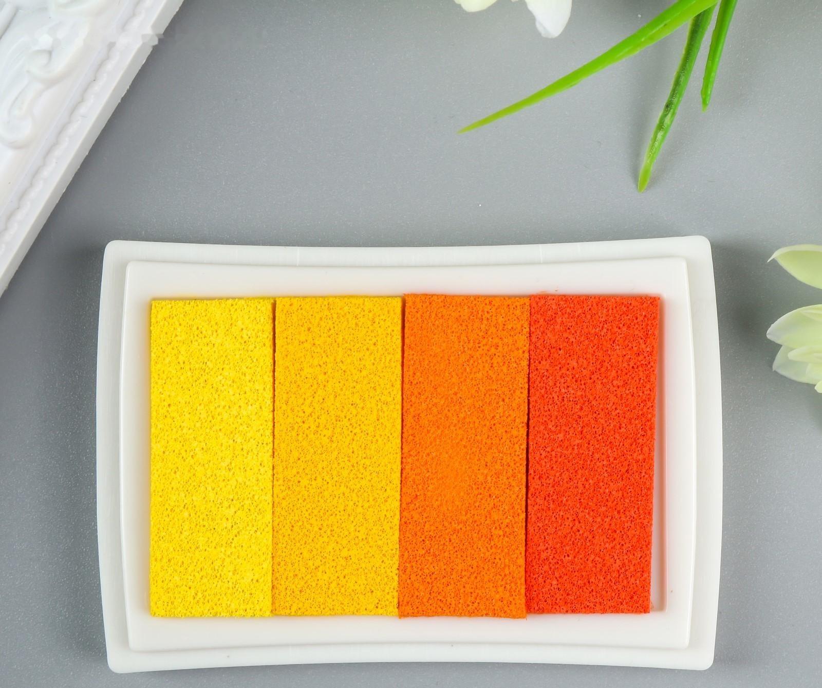 Штемпельная подушка 4 цвета 