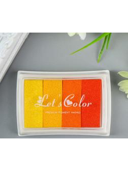 Штемпельная подушка 4 цвета 