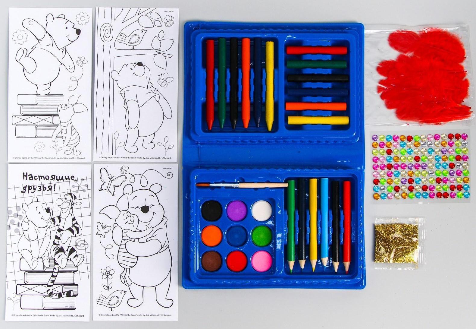 Набор для рисования Медвежонок Винни и его друзья 35 предметов