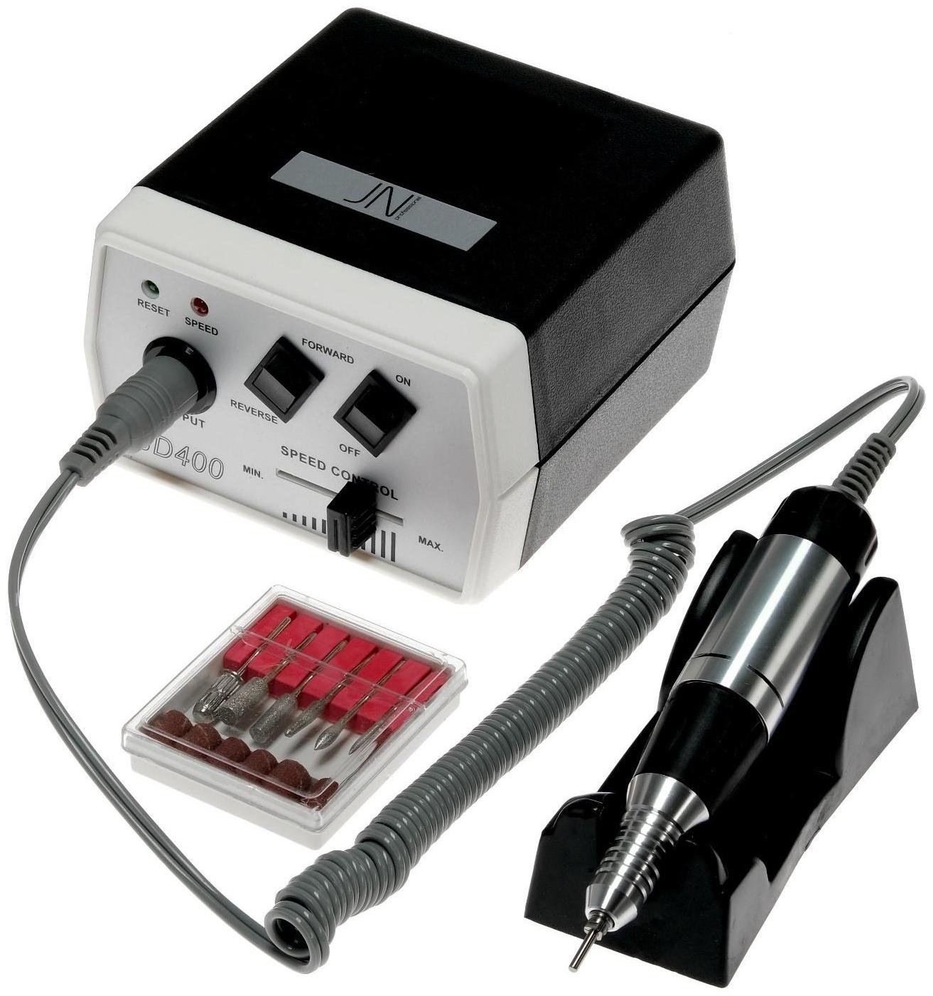 Аппарат для маникюра и педикюра JessNail JD400 PRO, 30 000 об/мин, 35 Вт, бело-чёрный