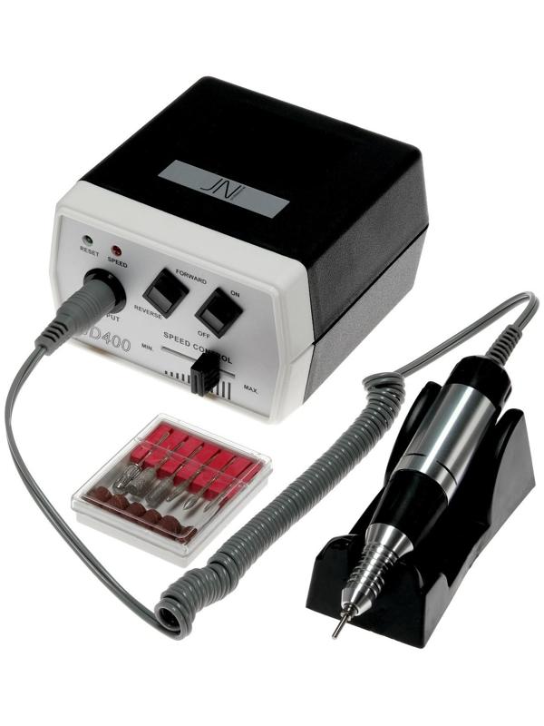 Аппарат для маникюра и педикюра JessNail JD400 PRO, 30 000 об/мин, 35 Вт, бело-чёрный