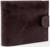 Портмоне на кнопке, для купюр, для карт, для монет, цвет коричневый