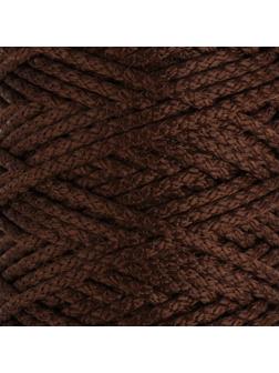 Шнур для вязания с сердечником 100% полиэфир, ширина 5 мм 100м/550гр (146 коричневый)