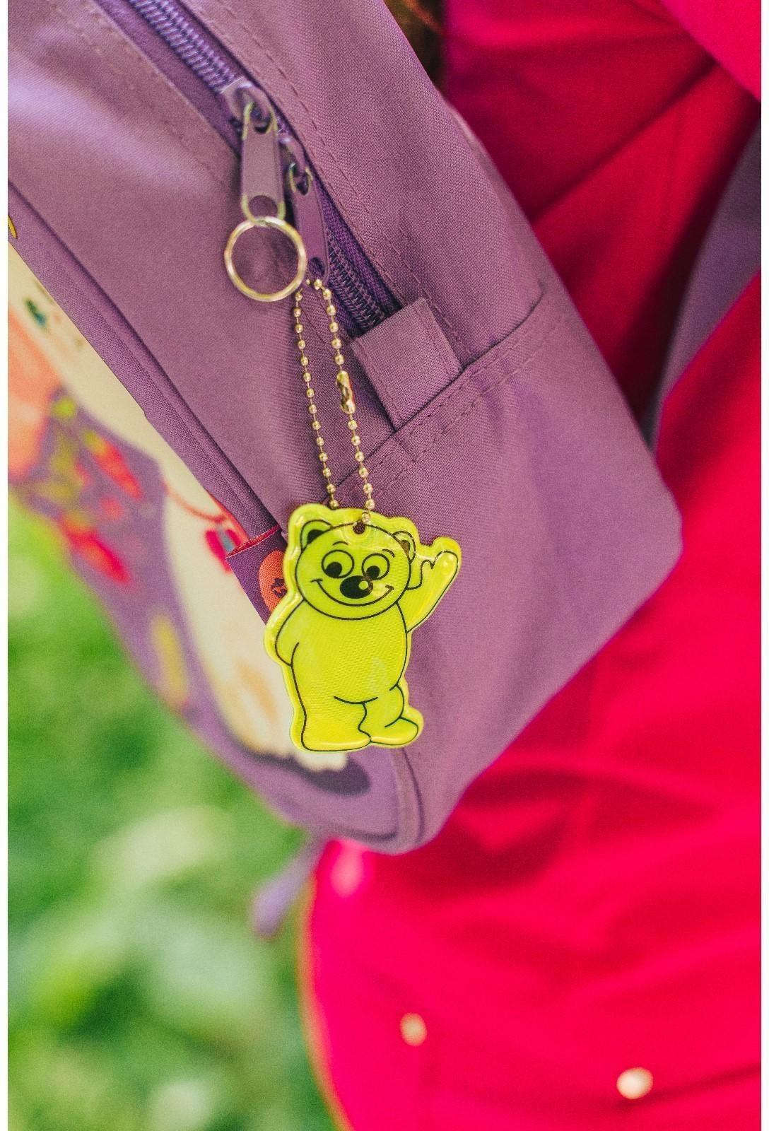 Светоотражающий элемент «Медведь», двусторонний, 6 × 5 см, цвет МИКС