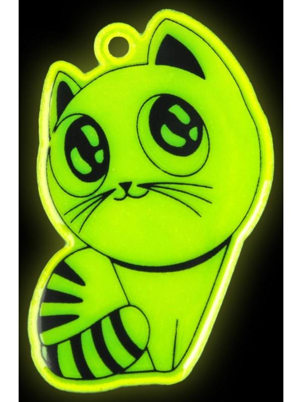 Светоотражающий элемент «Кошка», 5,5 × 3,5 см, цвет МИКС