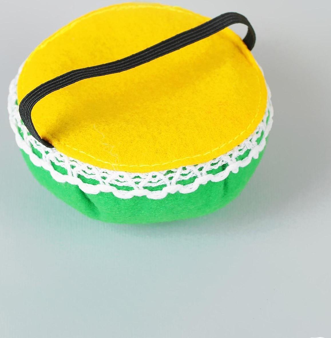 Игольница на руку, d = 8 см, цвет зелёный
