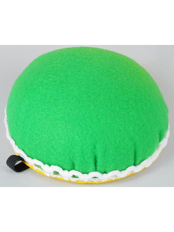 Игольница на руку, d = 8 см, цвет зелёный