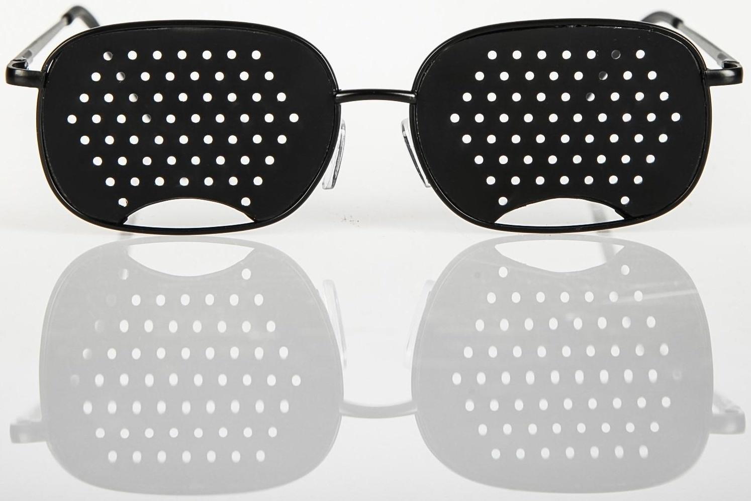 Перфорационные очки-тренажеры универсальные, черный