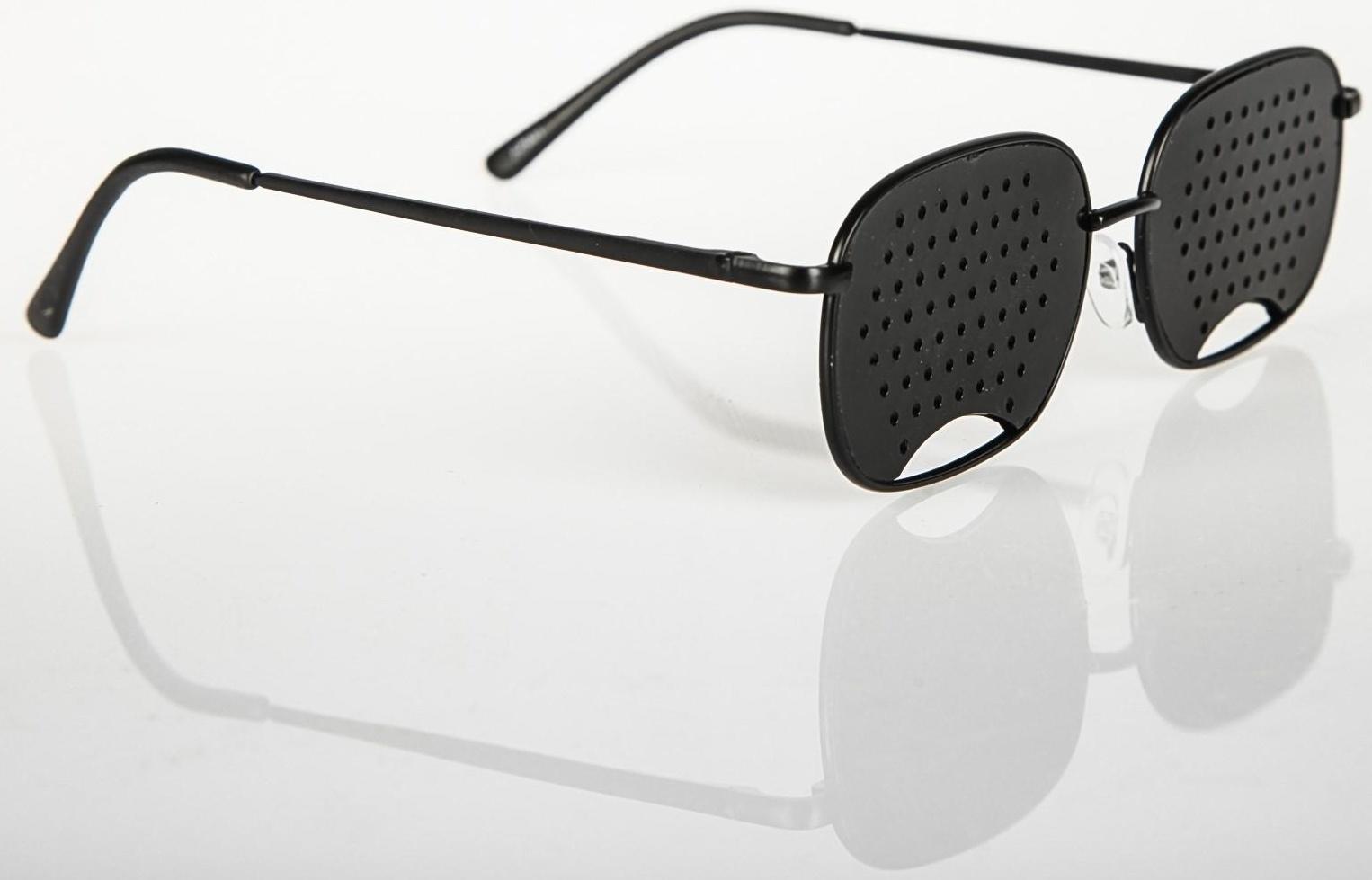Перфорационные очки-тренажеры универсальные, черный