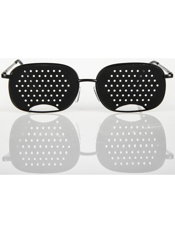 Перфорационные очки-тренажеры универсальные, черный