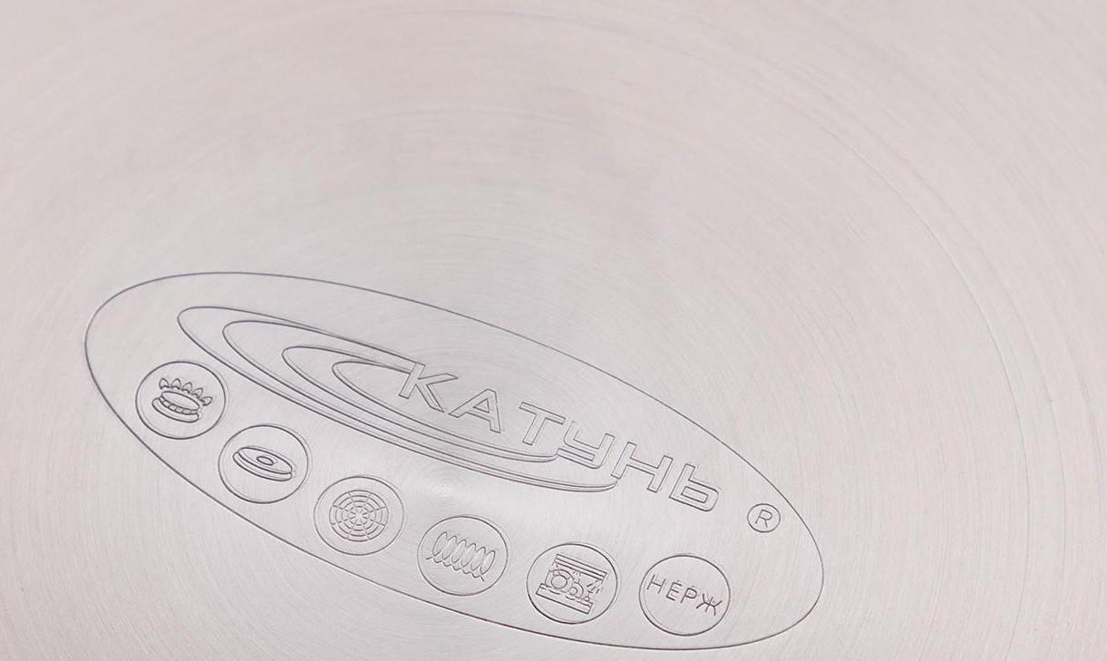 Кастрюля «Титан», 14,5 л, d=28 см, h=24 см, капсульное дно, металлическая крышка