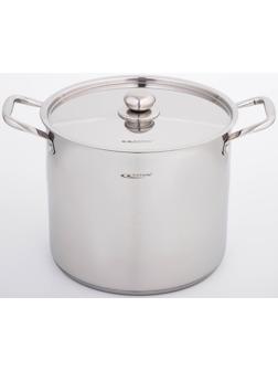 Кастрюля «Титан», 14,5 л, d=28 см, h=24 см, капсульное дно, металлическая крышка