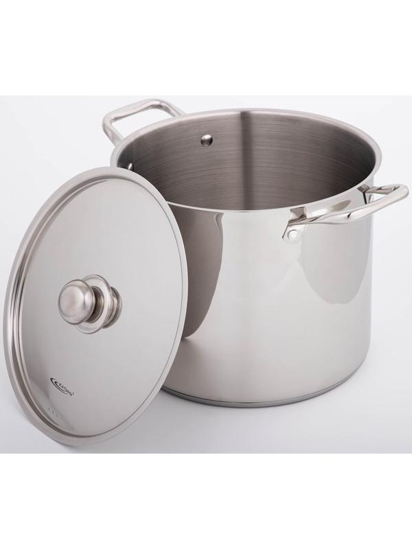 Кастрюля «Титан», 14,5 л, d=28 см, h=24 см, капсульное дно, металлическая крышка