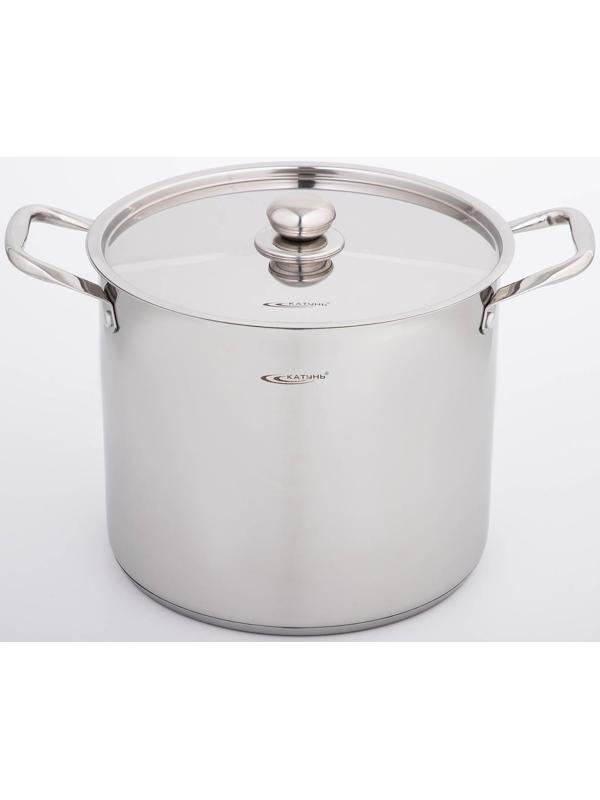 Кастрюля «Титан», 14,5 л, d=28 см, h=24 см, капсульное дно, металлическая крышка