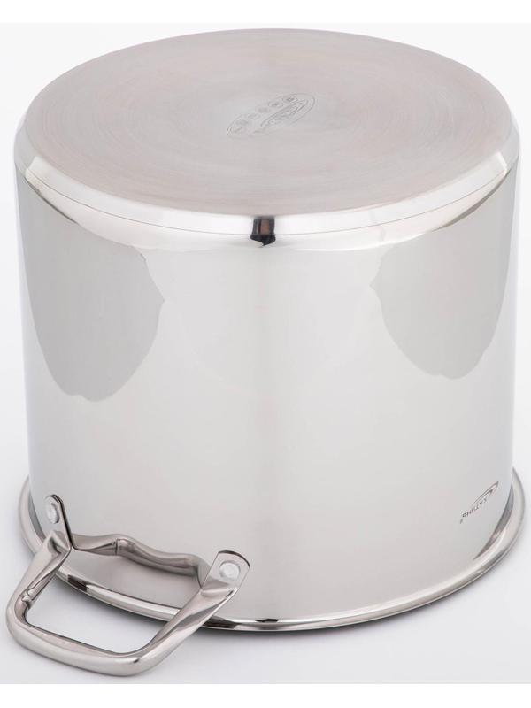 Кастрюля «Титан», 14,5 л, d=28 см, h=24 см, капсульное дно, металлическая крышка