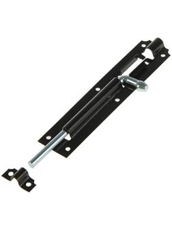 Задвижка дверная ЗД 006, 150 мм, черная