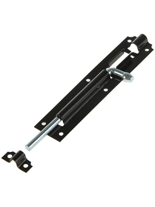 Задвижка дверная ЗД 006, 150 мм, черная