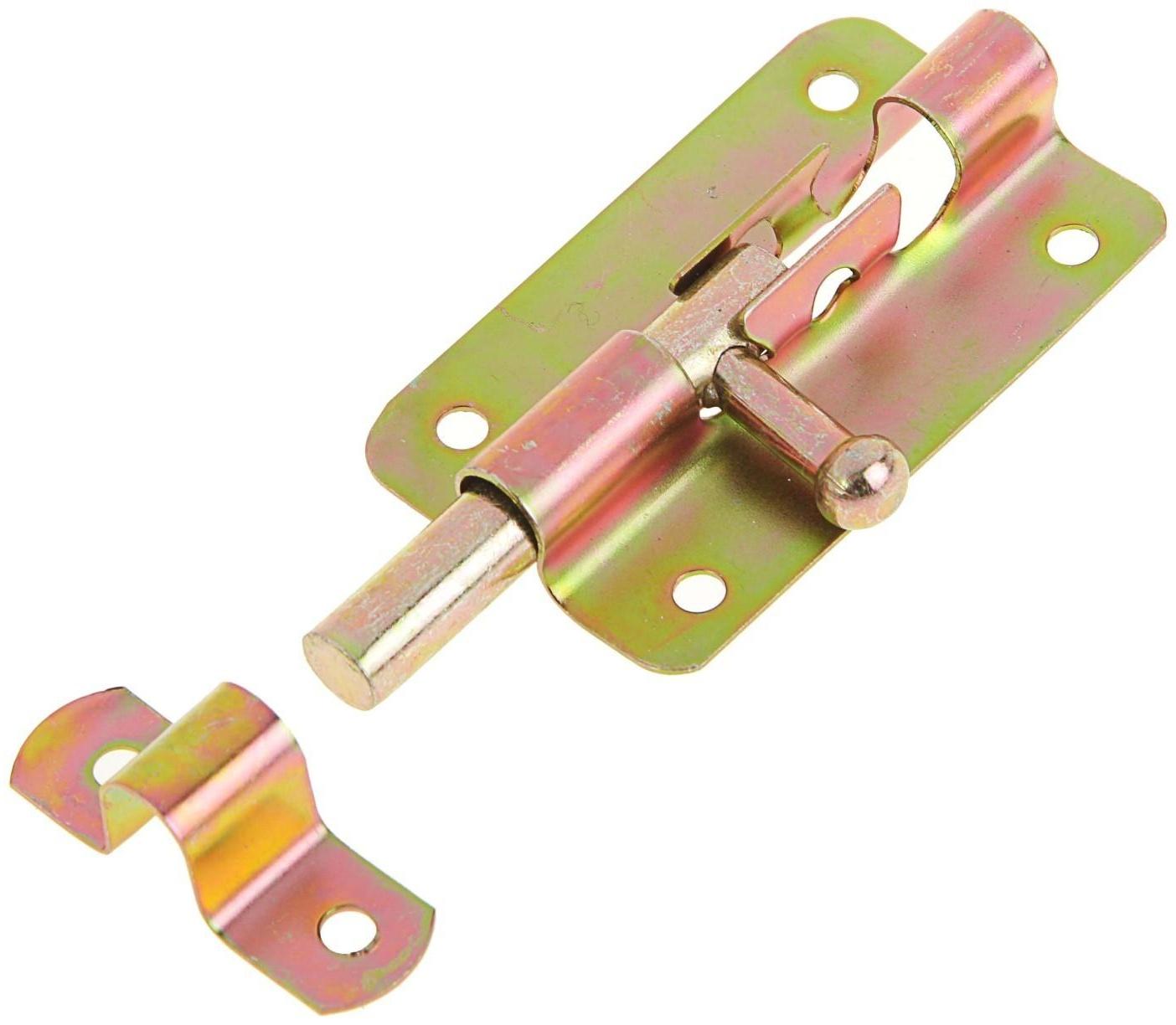 Задвижка дверная ЗД 005, 75 мм, оцинкованная