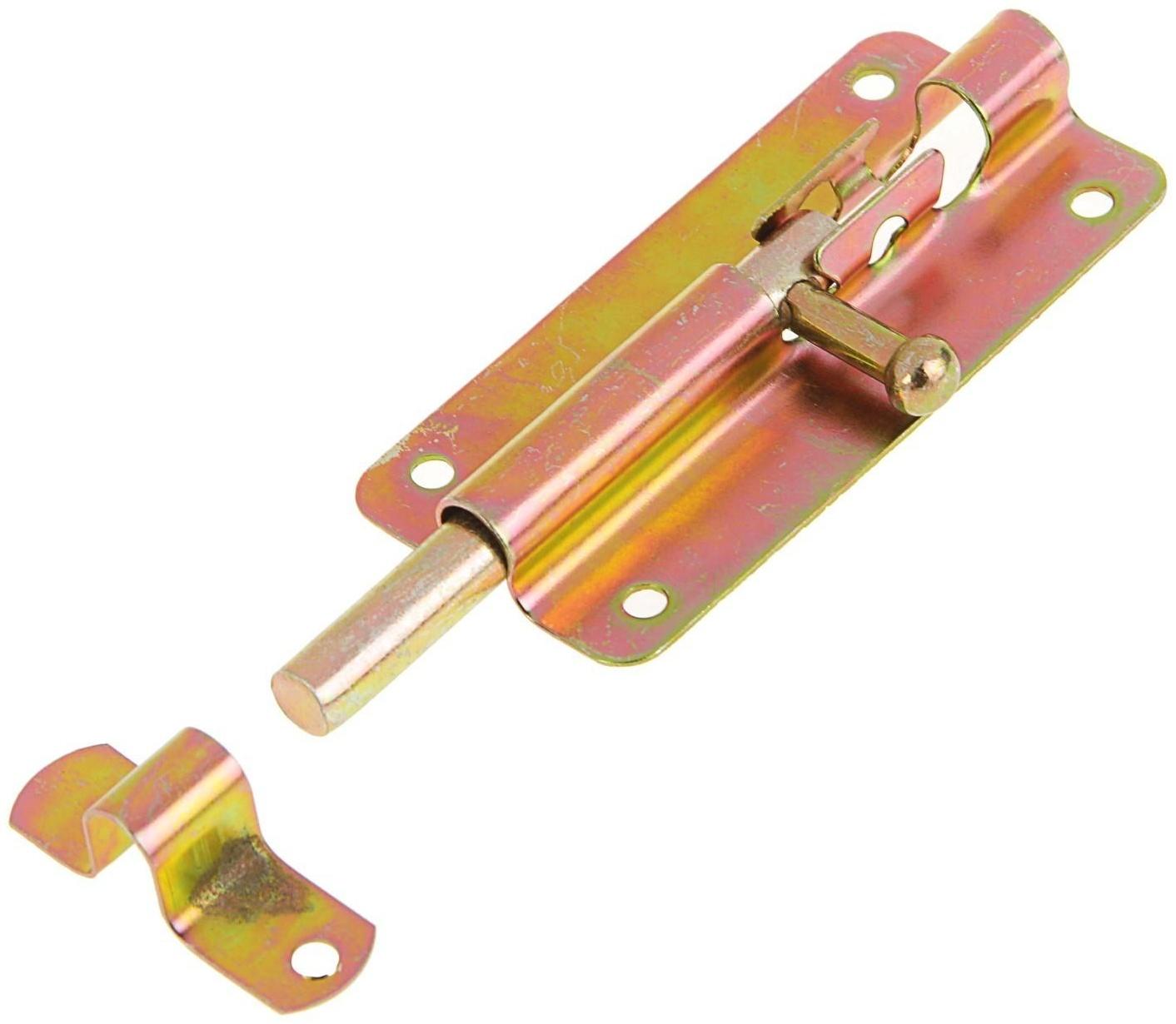 Задвижка дверная ЗД 005, 100 мм, оцинкованная