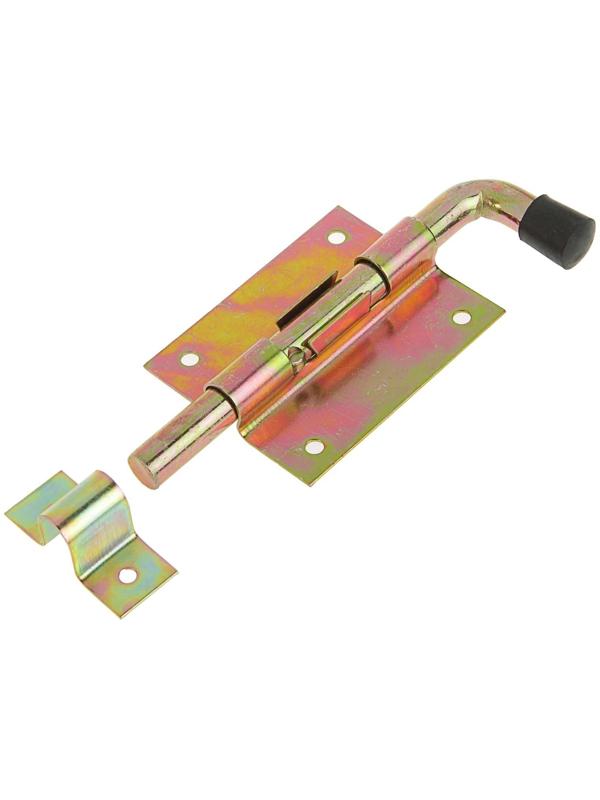 Задвижка дверная , 80 мм по основанию, оцинкованная