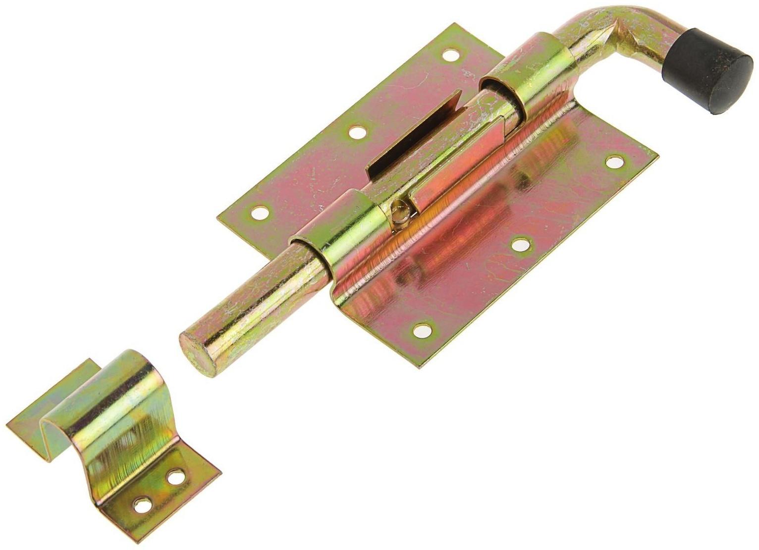 Задвижка дверная , 100 мм по основанию, оцинкованная