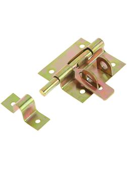 Задвижка дверная ЗД 010, 80 мм, под навесной замок, оцинкованная