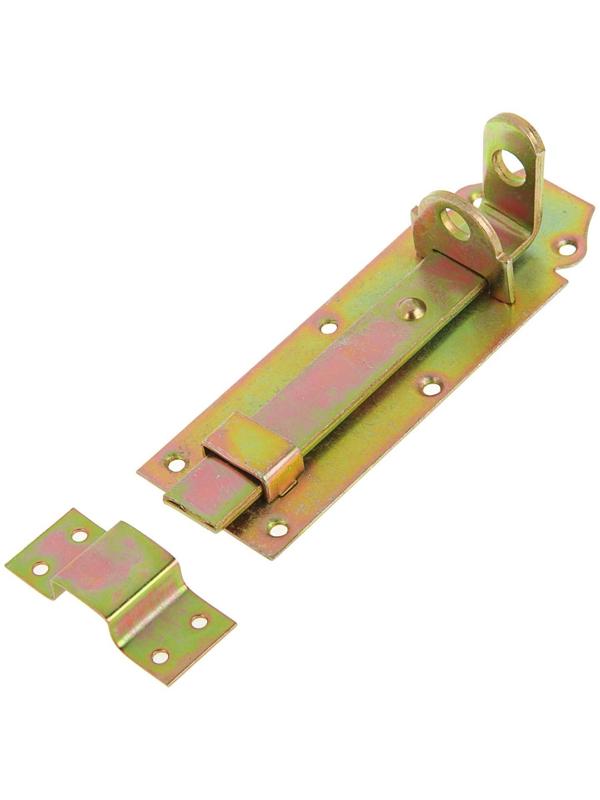 Задвижка дверная ЗД 002, 150 мм, под навесной замок, оцинкованная