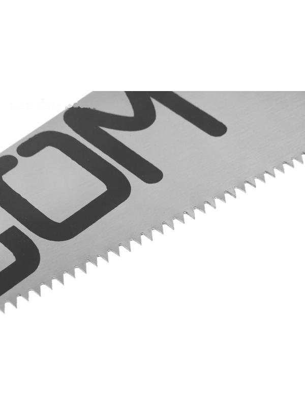 Ножовка по дереву ЛОМ, пластиковая рукоятка, 7-8 TPI, 300 мм