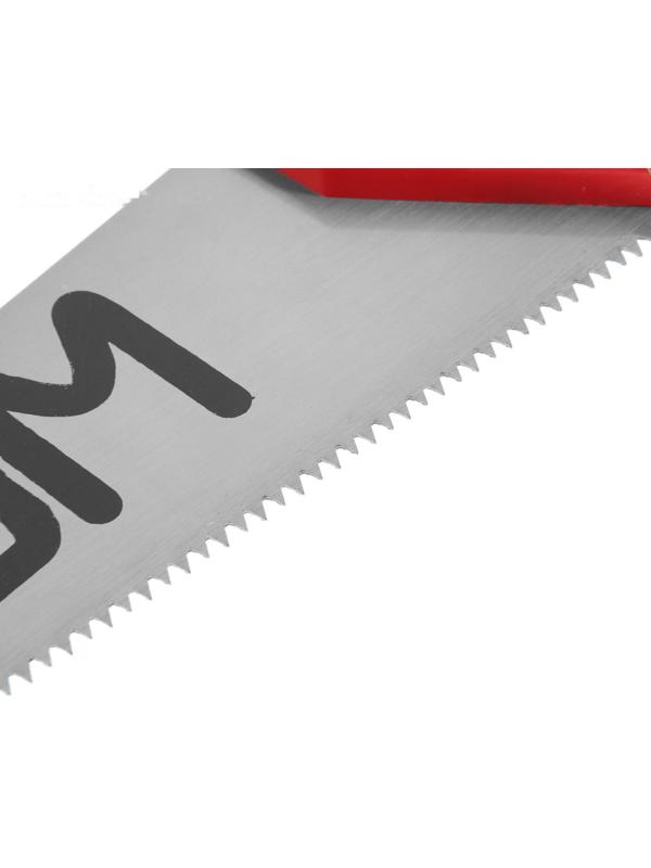 Ножовка по дереву ЛОМ, пластиковая рукоятка, 7-8 TPI, 400 мм
